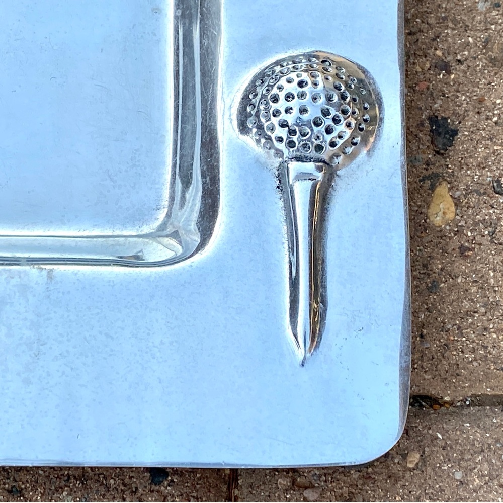 Polished Pewter Golf Dish - Picture 3 of 7